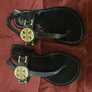 Tory Burch black sandals, 7m